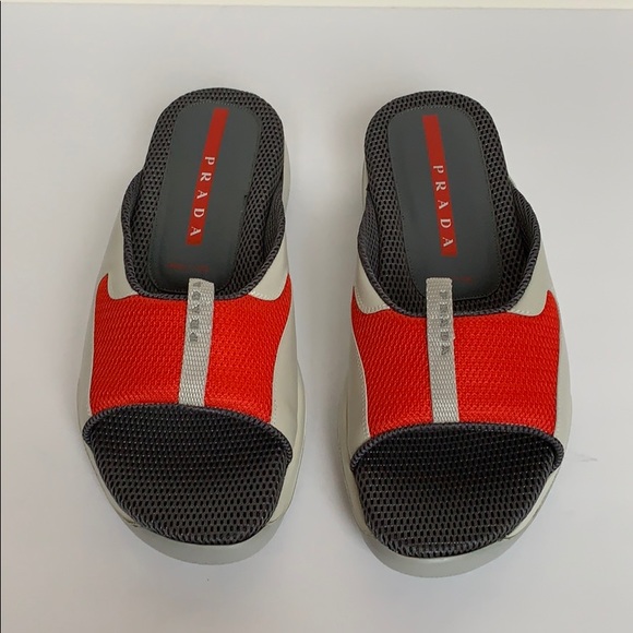 prada linea rossa sandals